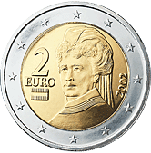 Bankovky a mince, 2 eurá