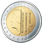 Bankovky a mince, 2 eurá