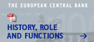 Cover of the book:  The European Central Bank &ndash; History, role and functions