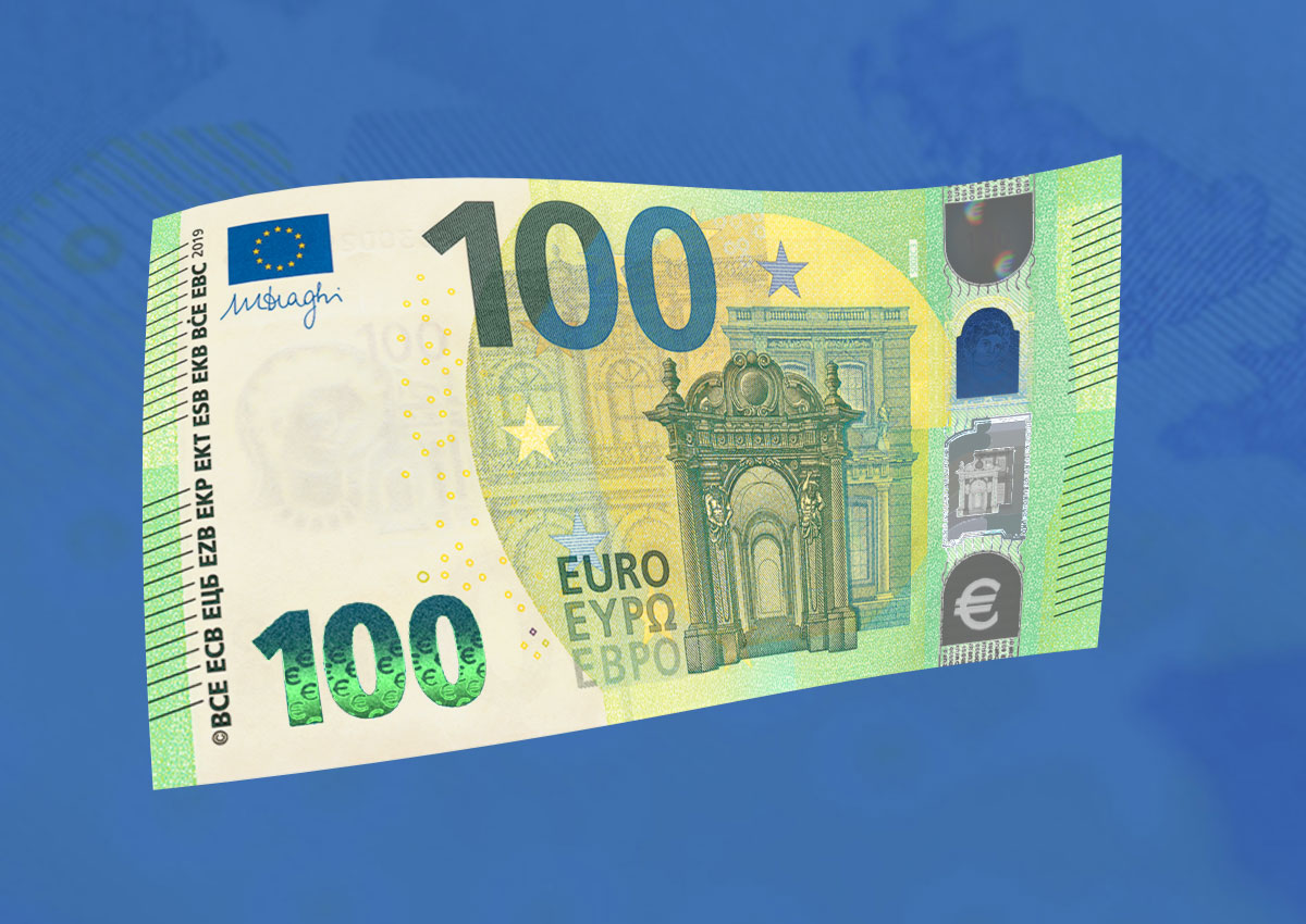 Образцы евро купюр. 100 Евро купюра. Новая купюра 100 евро. Евро купюры 100 евро. Купюра 200 евро.