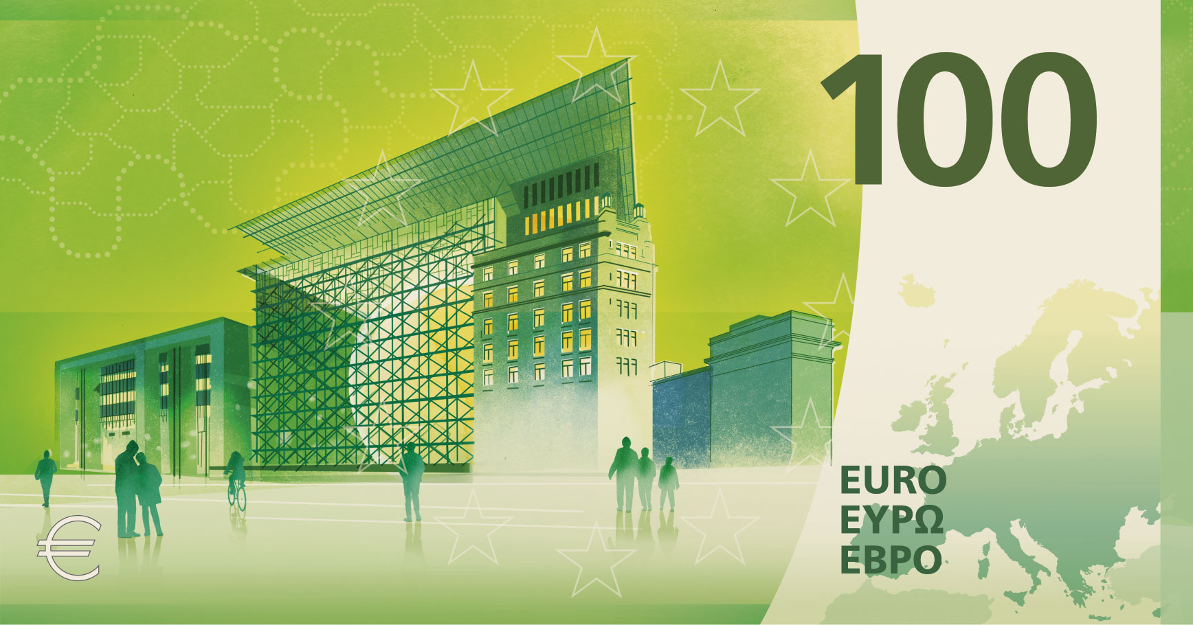 Predlog H, 100 €, hrbtna stran
