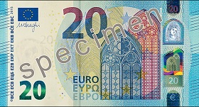 20 euro – strona przednia