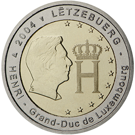 <p>Luxemburgo:</p><p>Efigie y monograma del gran duque Enrique</p>