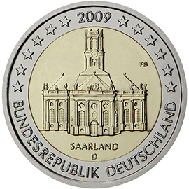 <p>2009:</p><p>Estado federado del Sarre</p>