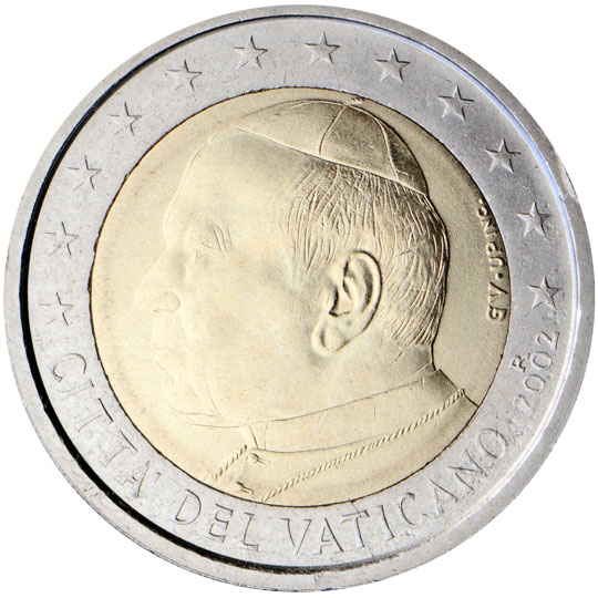 Coin: 1 Euro (Vatican City(2006~2013 - 265th Pope Benedict XVI) WCC:km388